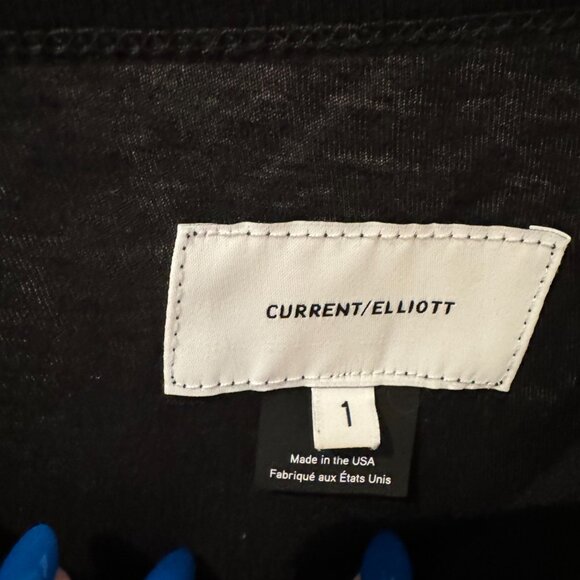 Black Current Elliot Ruffled Short Sleeve T-Shirt - Picture 2 of 4